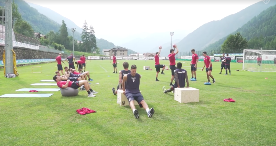 Cagliari allenamento