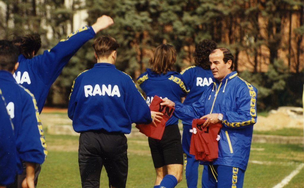 MARIO CORSO Calcio: Mario Corso allenatore del Verona nel campionato 1991/1992