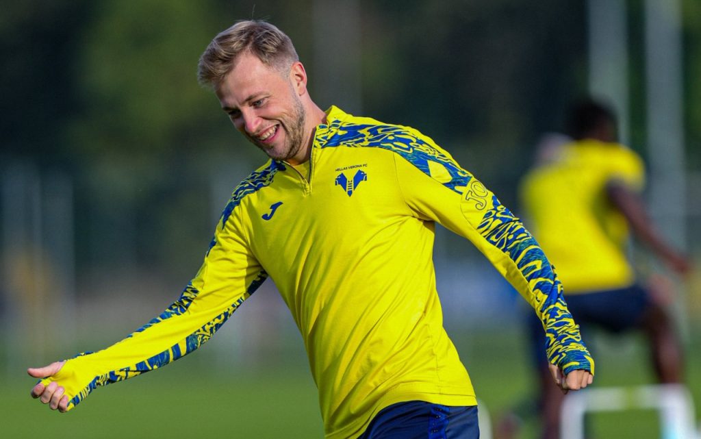 casper tengstedt hellas verona allenamento