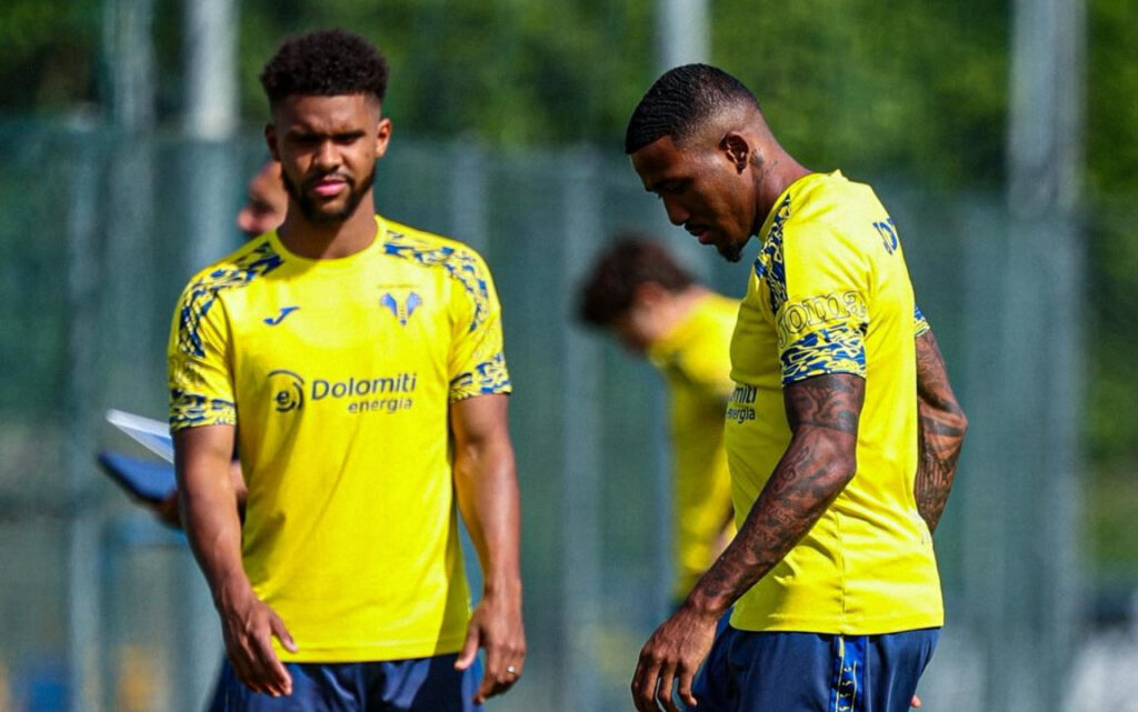 lambourde tchatchoua allenamento hellas verona