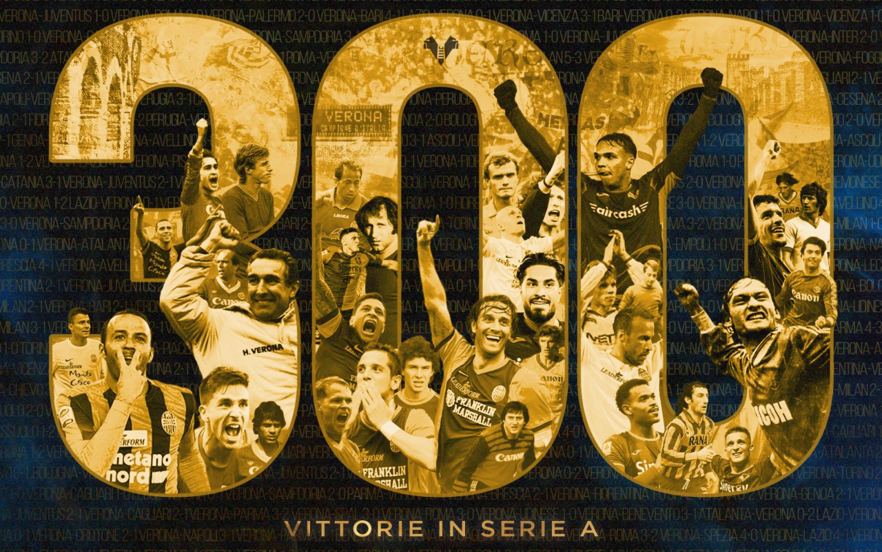 hellas verona 300 vittorie