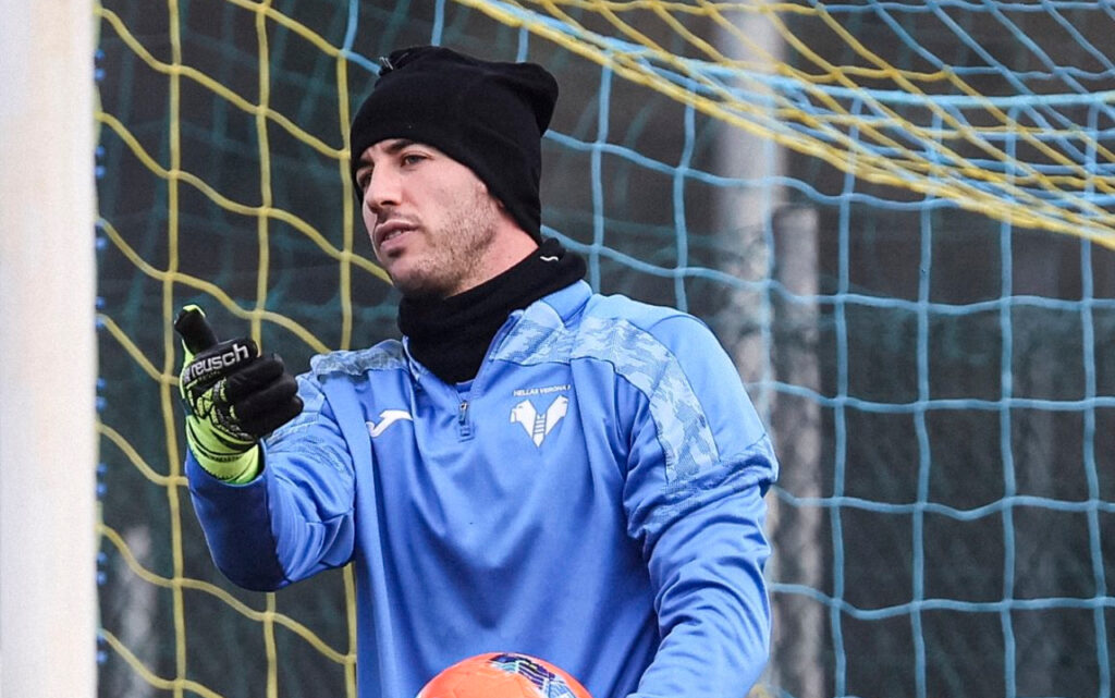 lorenzo montipò allenamento hellas verona