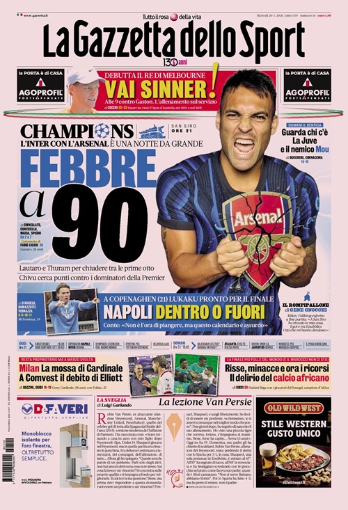 prime pagine gazzetta