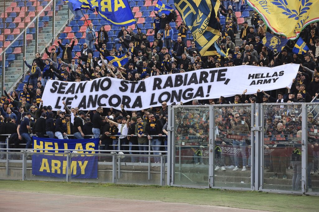 striscione sogliano bologna hellas verona