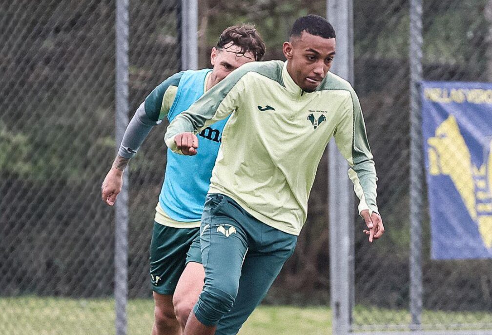 rafik belghali allenamento hellas verona