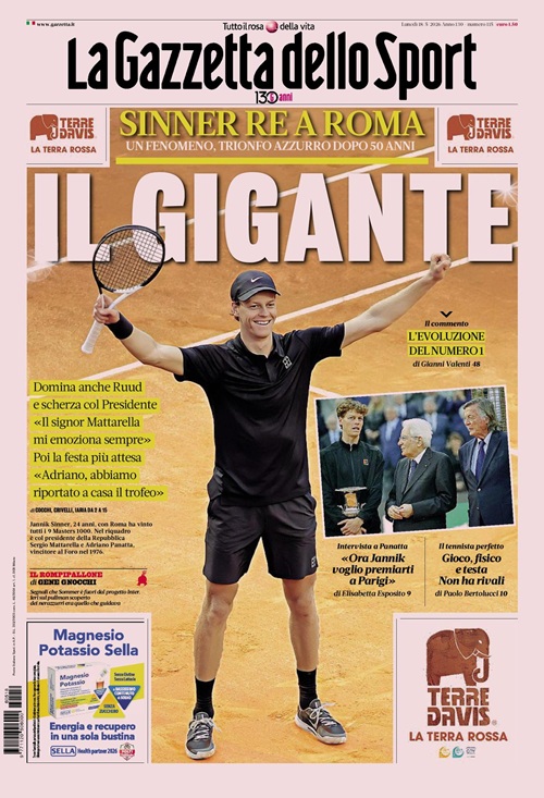 gazzetta dello sport prime pagine