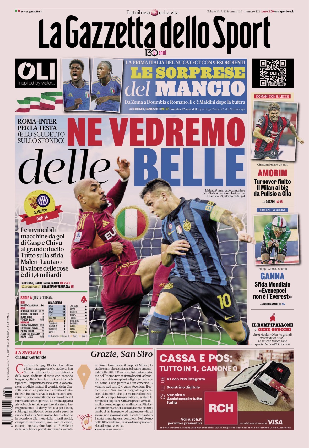 Rassegna stampa, le prime pagine di oggi