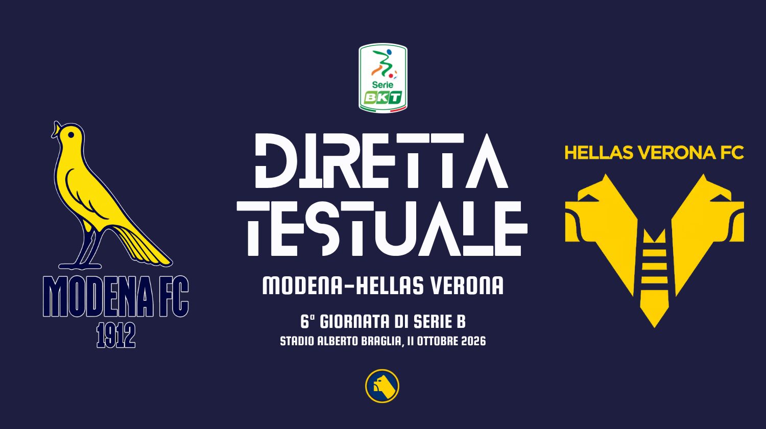 modena-verona diretta testuale live
