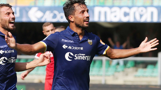 Karim Laribi. Esultanza goal
Verona 16-09-2018 Lo stadio Bentegodi 3 giornata di campionato Serie B 2018/2019 Hellas Verona / Carpi
Foto Alberto Mariani SilPress