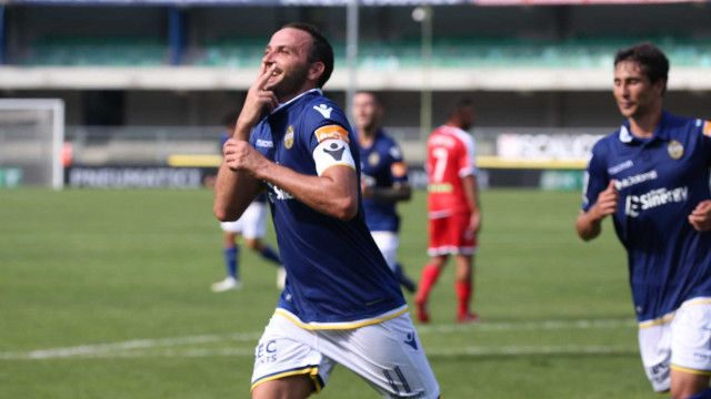 Esultanza Rigore Pazzini
Verona 16-09-2018 Lo stadio Bentegodi 3 giornata di campionato Serie B 2018/2019 Hellas Verona / Carpi
Foto Alberto Mariani SilPress