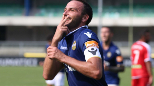Esultanza Rigore Pazzini
Verona 16-09-2018 Lo stadio Bentegodi 3 giornata di campionato Serie B 2018/2019 Hellas Verona / Carpi
Foto Alberto Mariani SilPress