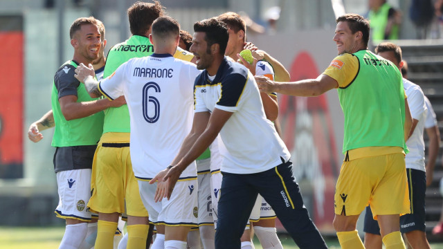 CROTONE - HELLAS VERONA 22-09-2018. ESULTANZA DI HENDERSON. ALBERTO MARIANI/SILPRESS