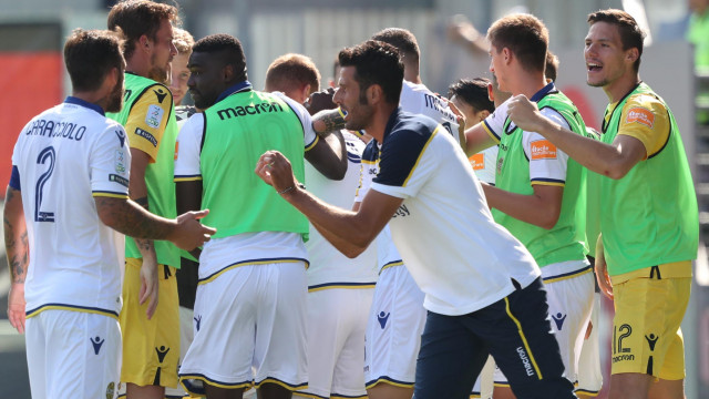 CROTONE - HELLAS VERONA 22-09-2018. ESULTANZA DI HENDERSON. ALBERTO MARIANI/SILPRESS