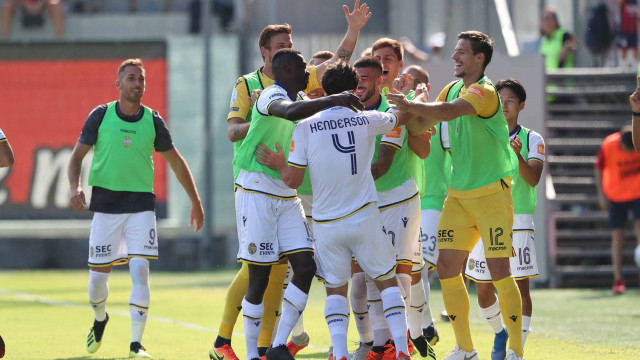 CROTONE - HELLAS VERONA 22-09-2018 ESULTANZA DOPO IL GOL. ALBERTO MARIANI/SILPRESS