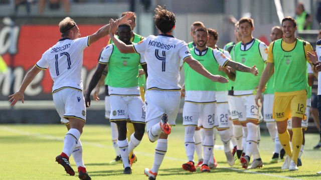 CROTONE - HELLAS VERONA 22-09-2018 ESULTANZA DOPO IL GOL. ALBERTO MARIANI/SILPRESS