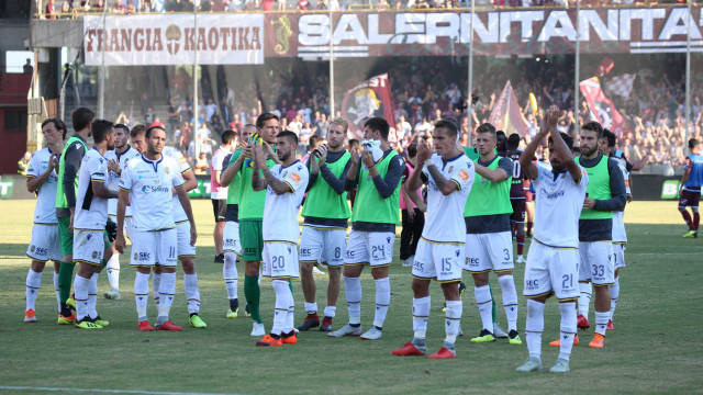 SALERNITANA-HELLAS VERONA 29-09-2018 SALUTO FINALE. ALBERTO MARIANI/SILPRESS