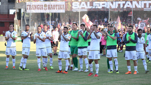 SALERNITANA-HELLAS VERONA 29-09-2018 SALUTO FINALE. ALBERTO MARIANI/SILPRESS