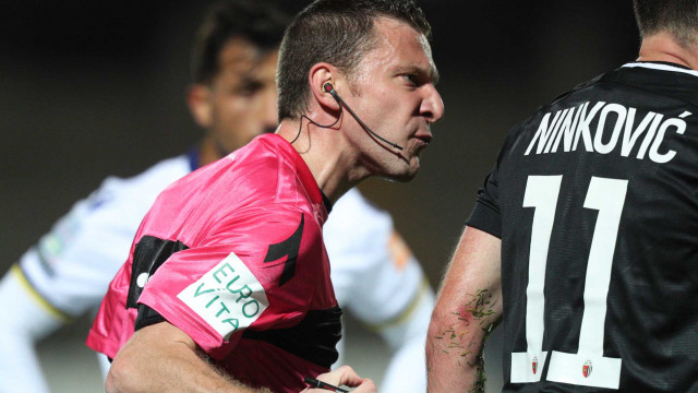 ASCOLI-HELLAS VERONA 30-10-2018 MARCO SERRA ARBITRO. ALBERTO MARIANI/SILPRESS