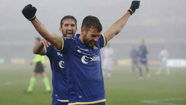 VERONA-CITTADELLA 27-12-2018 ESULTANZA A FINE PARTITA. ALBERTO MARIANI/SILPRESS
