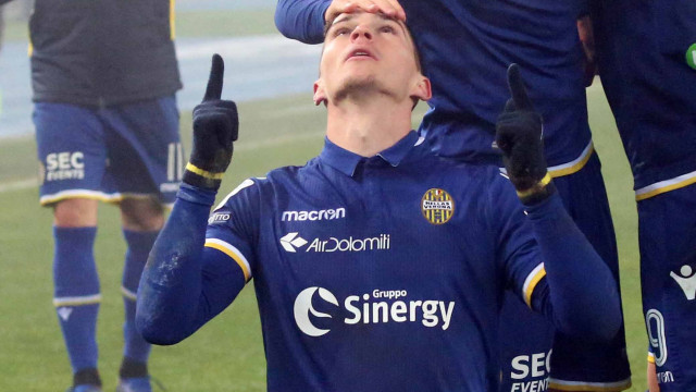 VERONA-CITTADELLA 27-12-2018 ESULTANZA DI LUBOMIR TUPTA. ALBERTO MARIANI/SILPRESS