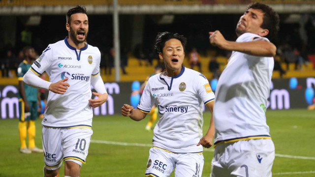 BENEVENTO-VERONA 09-12-2018 ESULTANZA DI RYDER MATOS. ALBERTO MARIANI/SILPRESS