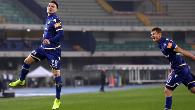 HELLAS VERONA-COSENZA 28-01-2019. ESULTANZA DI LUBOMIR TUPTA. SILPRESS