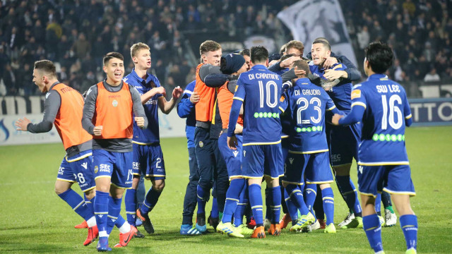 SPEZIA-HELLAS VERONA 17-02-2019 ESULANZA DI SAMUEL GUSTAFSON. SILPRESS