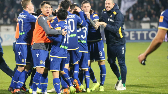 SPEZIA-HELLAS VERONA 17-02-2019 ESULANZA DI SAMUEL GUSTAFSON. SILPRESS