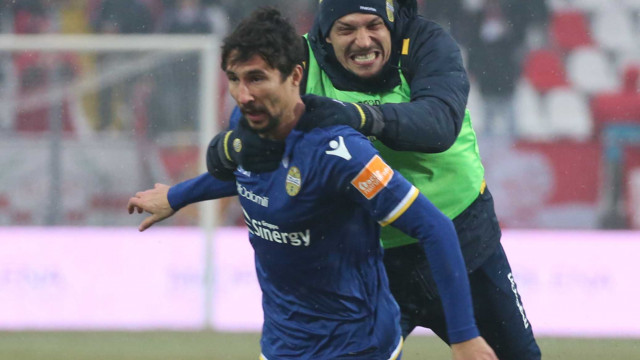 CARPI-VERONA 02-02-2019 ESULTANZA DI RYDER MATOS 1-1. SILPRESS