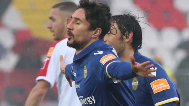 CARPI-VERONA 02-02-2019 ESULTANZA DI RYDER MATOS 1-1. SILPRESS