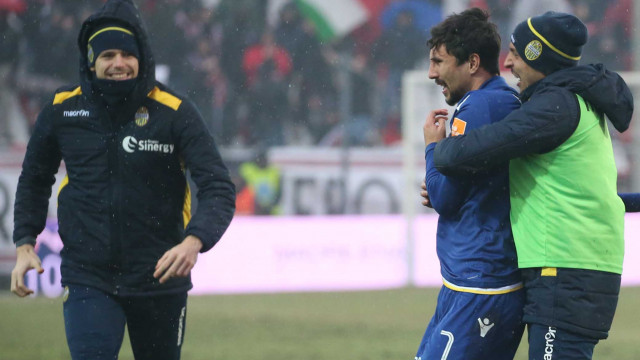 CARPI-VERONA 02-02-2019 ESULTANZA DI RYDER MATOS 1-1. SILPRESS