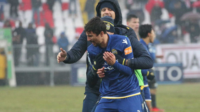 CARPI-VERONA 02-02-2019 ESULTANZA DI RYDER MATOS 1-1. SILPRESS
