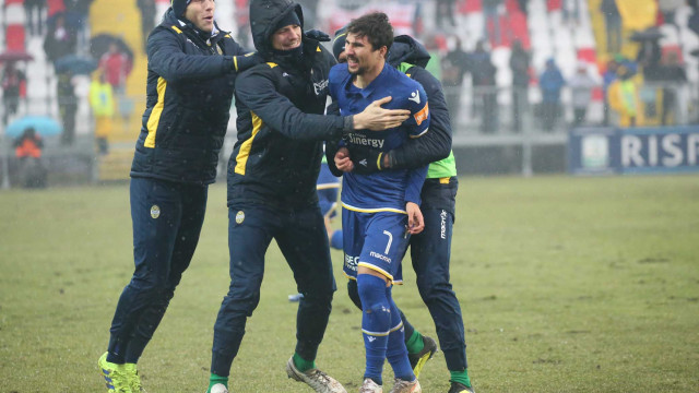 CARPI-VERONA 02-02-2019 ESULTANZA DI RYDER MATOS 1-1. SILPRESS