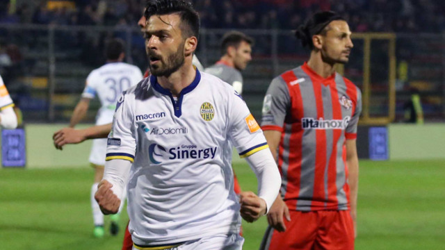 CREMONESE-VERONA 29-03-2019 ESULTANZA DI SAMUEL DI CARMINE. SILPRESS