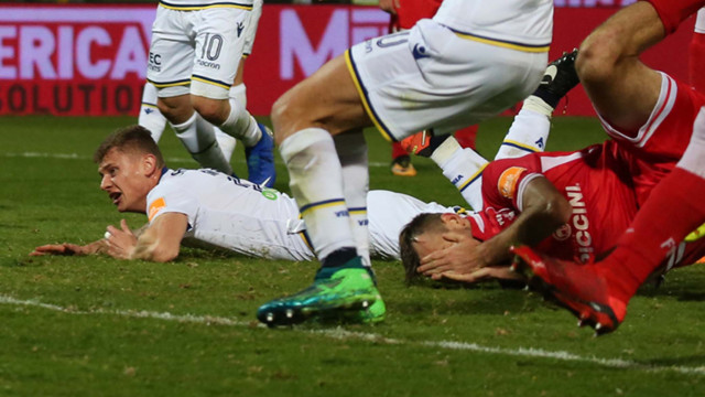 PERUGIA-HELLAS VERONA 08-03-2019 DAWIDOWICZ A TERRA. SILPRESS