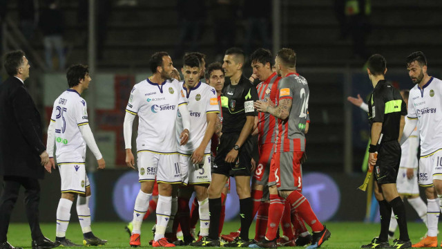 CREMONESE-HELLAS VERONA 29-03-2029 ARBITRO MARINELLI E GIAMPAOLO PAZZINI. SILPRESS