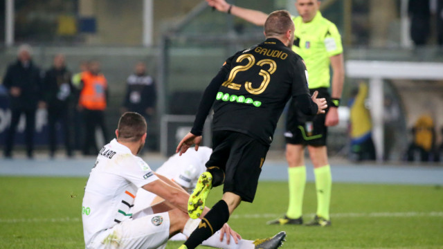 03/03/2019.VERONA-VENEZIA. DI GAUDIO ESULTA DOPO IL GOL DELL'1-0.SILPRESS