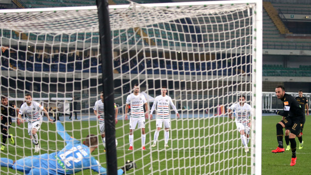 03/03/2019.VERONA-VENEZIA. RIGORE SBAGLIATO DI PAZZINI.SILPRESS