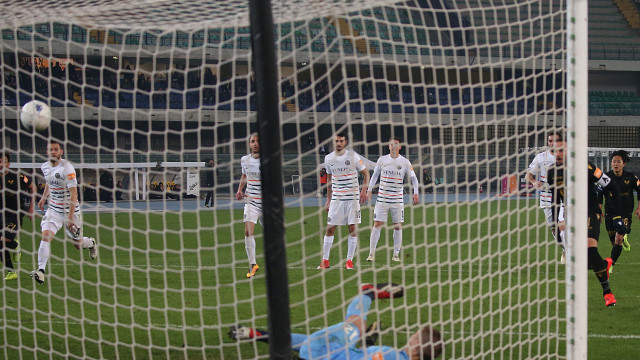 03/03/2019.VERONA-VENEZIA. RIGORE SBAGLIATO DI PAZZINI.SILPRESS