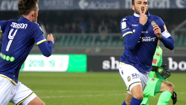 Esultanza goal Gianpaolo pazzini
Verona 16 -03 -2019 campionato Serie B 29 Giornata 2018 / 2019
Hellas Verona - Ascoli
Foto Alberto Mariani SilPress