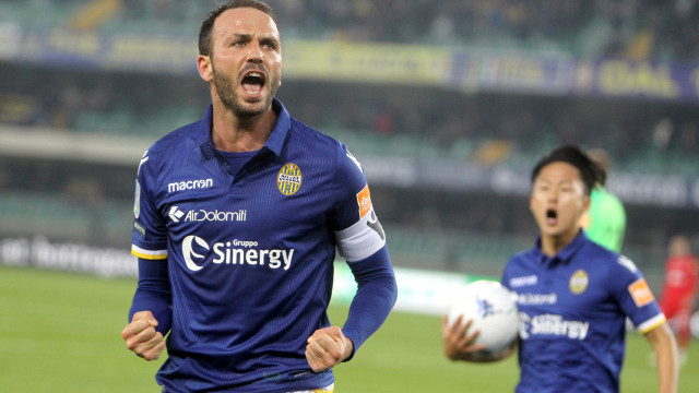 Esultanza goal Gianpaolo pazzini
Verona 16 -03 -2019 campionato Serie B 29 Giornata 2018 / 2019
Hellas Verona - Ascoli
Foto Alberto Mariani SilPress