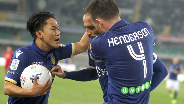 Esultanza goal Gianpaolo pazzini
Verona 16 -03 -2019 campionato Serie B 29 Giornata 2018 / 2019
Hellas Verona - Ascoli
Foto Alberto Mariani SilPress