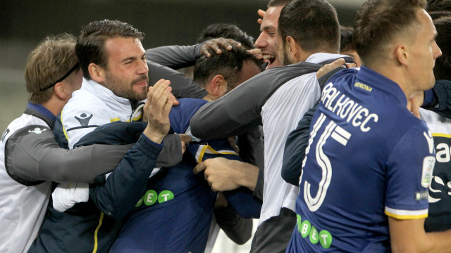 Esultanza goal Gianpaolo pazzini
Verona 16 -03 -2019 campionato Serie B 29 Giornata 2018 / 2019
Hellas Verona - Ascoli
Foto Alberto Mariani SilPress
