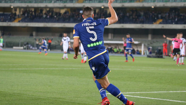 HELLAS VERONA-BRESCIA 02-04-2019 ESULTANZA DI MARCO FARAONI. SILPRESS