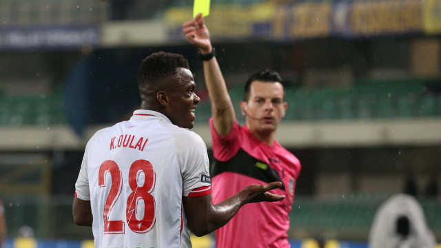 HELLAS VERONA-PERUGIA 18-05-2019 AMMONIZIONE A OULAI. SILPRESS