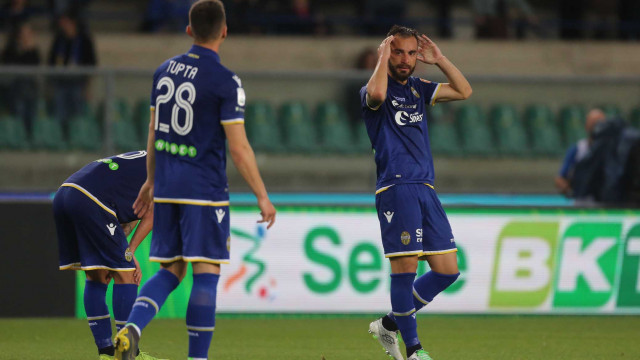 DELUSIONE FINE PARTITA
Verona 22 -05 -2019 campionato Serie B Turno Preliminare Play - Off 2018 / 2019
Hellas Verona - Pescara
Foto Alberto Mariani SilPress