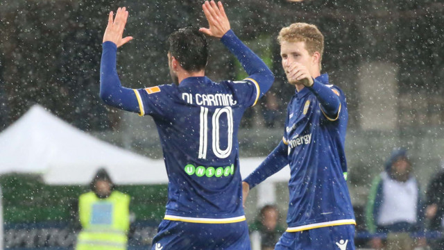 HELLAS VERONA-PERUGIA 18-05-2019 ESULTANZA DI SAMUEL DI CARMINE CON GUSTAFSON. SILPRESS