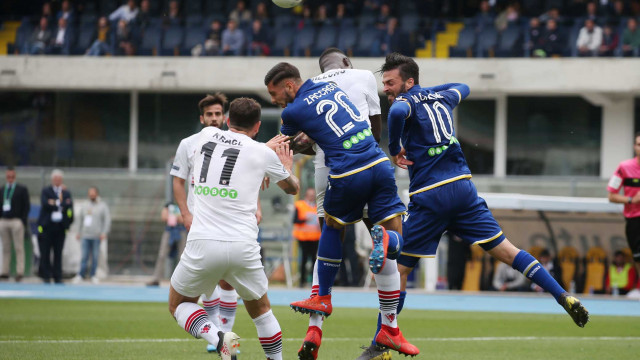 HELLAS VERONA-FOGGIA 11-05-2019 MATTIA ZACCAGNI E SAMUEL DI CARMINE . SILPRESS