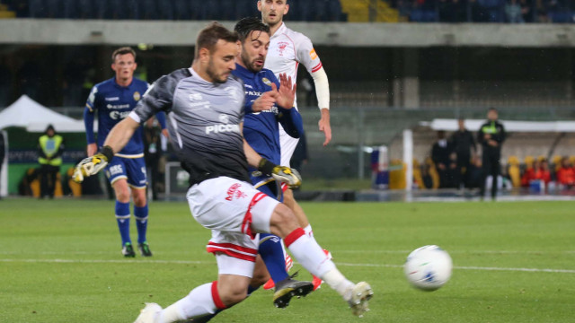 HELLAS VERONA-PERUGIA 18-05-2019 SAMUEL DI CARMINE ANTICIPATO DA GABRIEL. SILPRESS