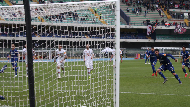 HELLAS VERONA-FOGGIA 11-05-2019. GOL DI SAMUEL DI CARMINE SU RIGORE. SILPRESS